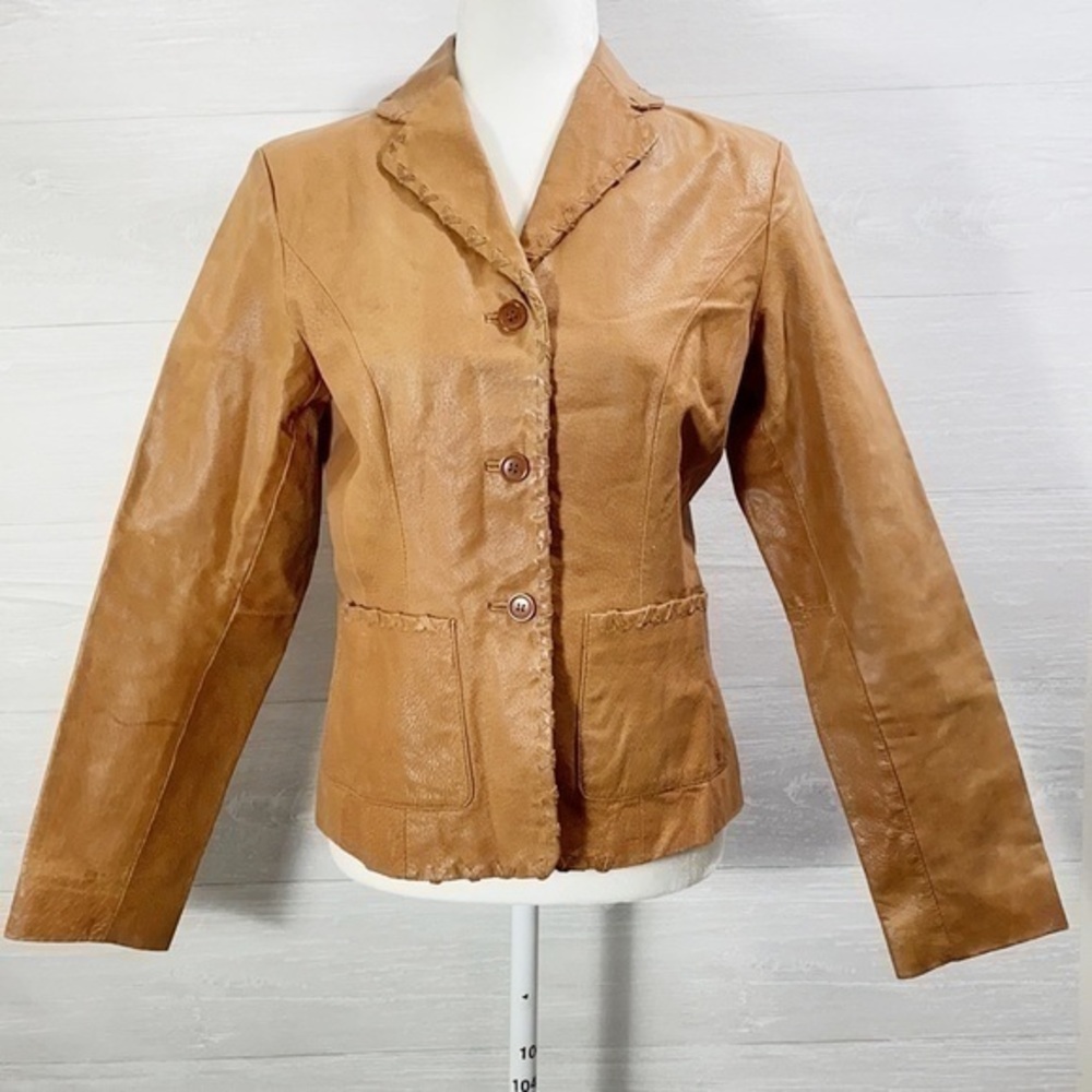 Wilsons Leather women’s genuine leather jacket Size S color Brown